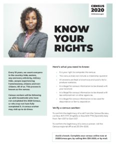 Census Know your rights Flyer